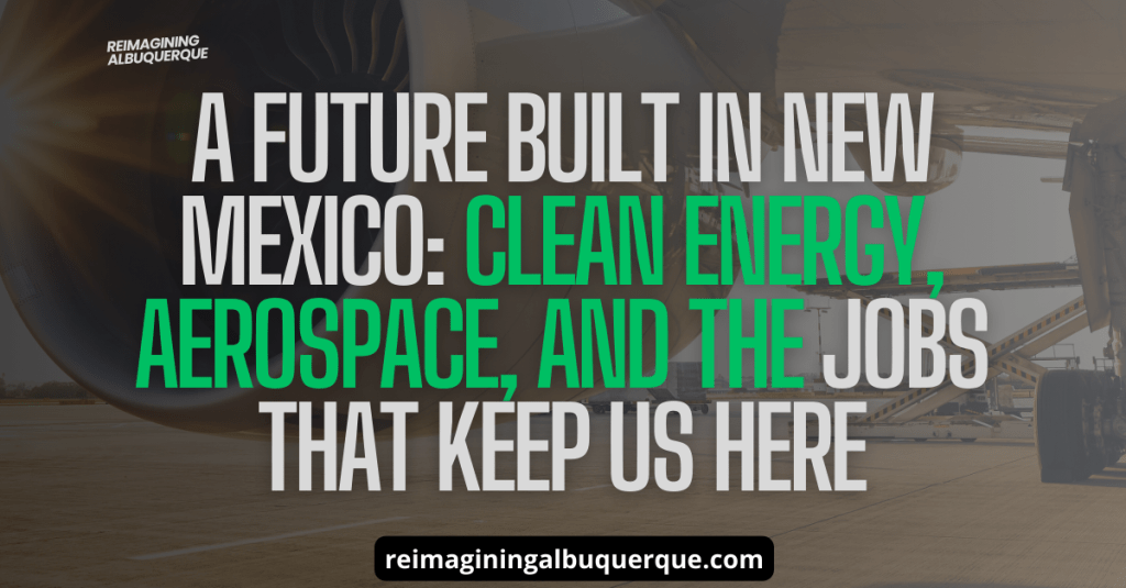 A Future Built in New Mexico: Clean Energy, Aerospace, and the Jobs That Keep Us&nbsp;Here