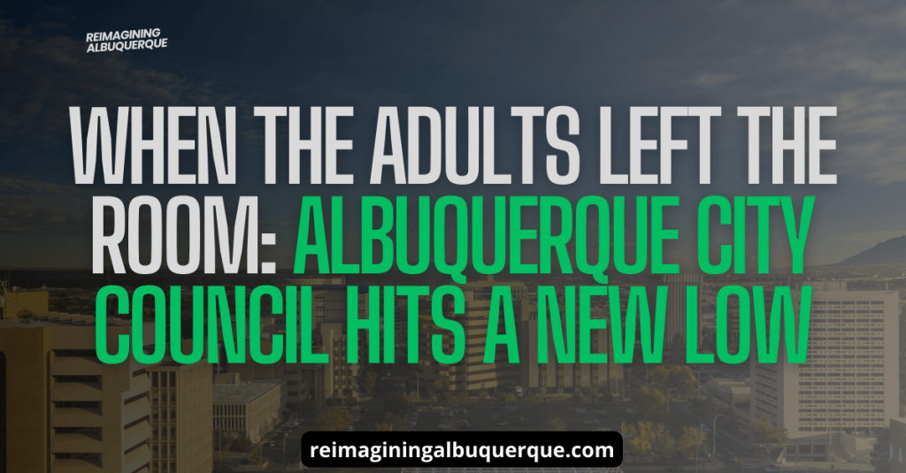 When the Adults Left the Room: Albuquerque City Council Hits a New&nbsp;Low